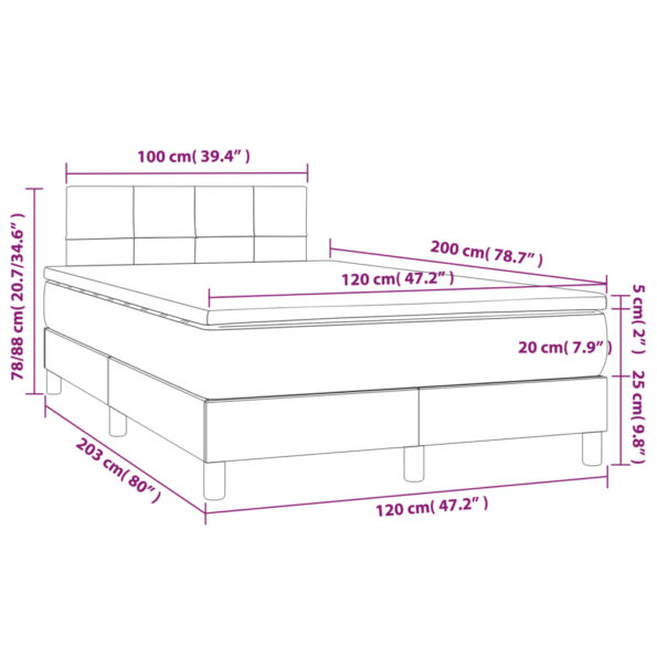 VXL8720287366676_g_en_hd_6.jpg vidaXL Posteľ boxsping s matracom a LED čierna 120x200 cm látka – Obrázok 8