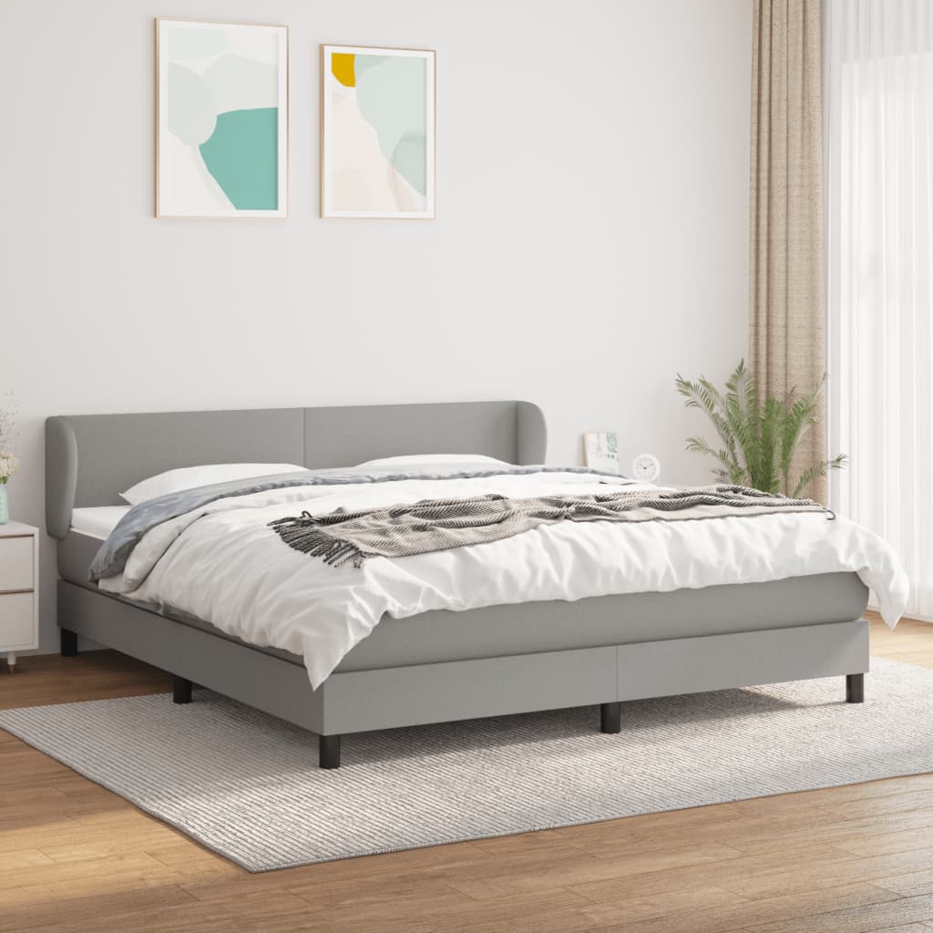 VXL8720287399698_m_en_hd_1.jpg vidaXL Boxspring posteľ s matracom svetlosivá 100x200 cm látka – Obrázok 1
