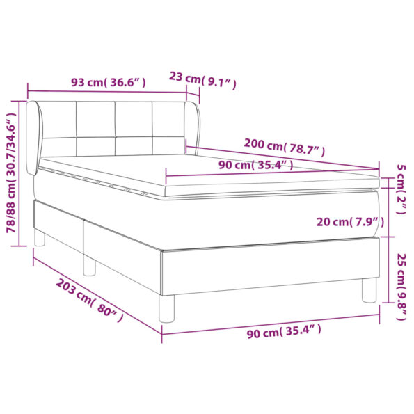 VXL8720287400899_g_en_hd_5.jpg vidaXL Posteľný rám boxsping s matracom bledosivý 90x200 cm látka – Obrázok 7