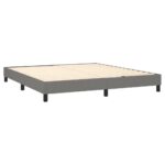 vidaXL Boxspring posteľ s matracom tmavosivá 180x200 cm látka – Obrázok 4