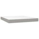 vidaXL Boxspring posteľ s matracom svetlosivá 100x200 cm látka – Obrázok 5