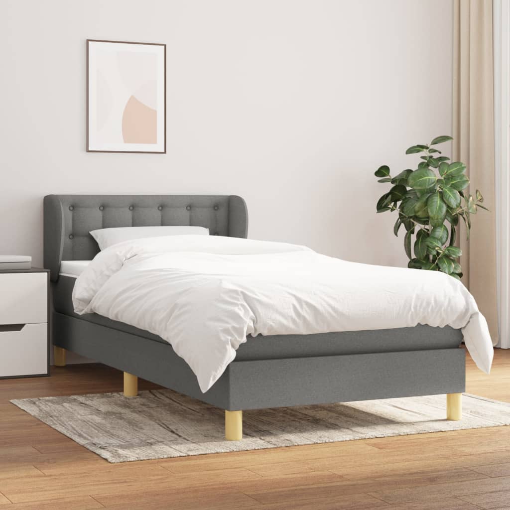 VXL8720287409786_m_en_hd_1.jpg vidaXL Boxspring posteľ s matracom tmavosivá 100x200 cm látka – Obrázok 1