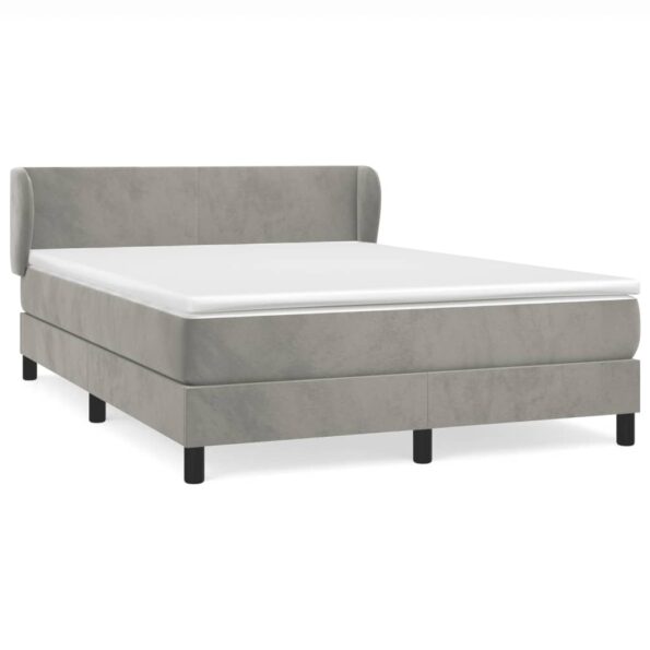 VXL8720287412496_a_en_hd_1.jpg vidaXL Posteľný rám boxsping s matracom bledosivý 140x200 cm zamat – Obrázok 2