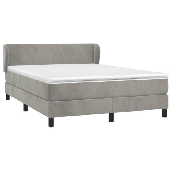 VXL8720287412496_g_en_hd_1.jpg vidaXL Posteľný rám boxsping s matracom bledosivý 140x200 cm zamat – Obrázok 3