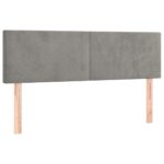 vidaXL Posteľný rám boxsping s matracom bledosivý 140x200 cm zamat – Obrázok 6