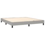 vidaXL Boxspring posteľ s matracom bledosivá 180x200 cm látka – Obrázok 4