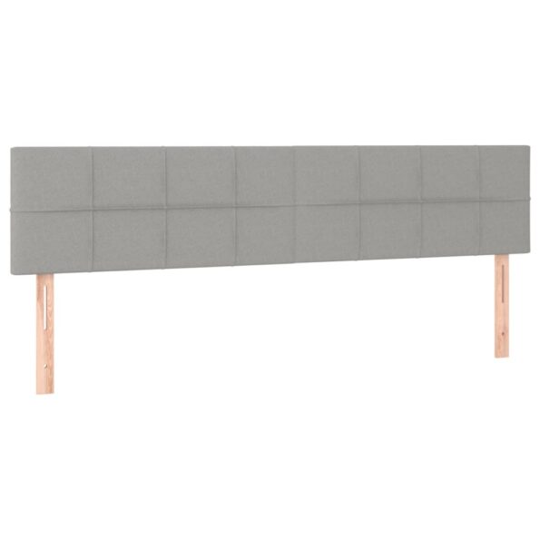 vidaXL Boxspring posteľ s matracom svetlosivá 100x200 cm látka – Obrázok 6