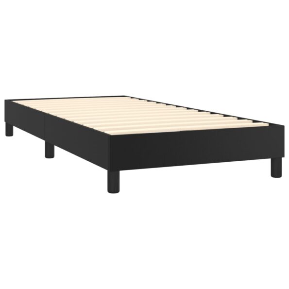 vidaXL Boxspring posteľ s matracom čierna 90x200 cm umelá koža – Obrázok 4