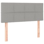 vidaXL Posteľný rám boxsping s matracom bledosivý 90x190 cm zamat – Obrázok 6
