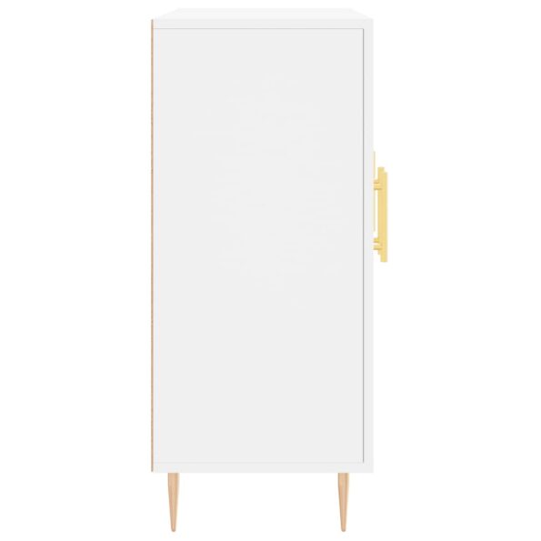 vidaXL Komoda biela 90x34x80 cm kompozitné drevo – Obrázok 7