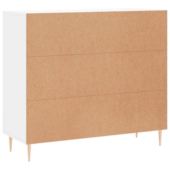 vidaXL Komoda biela 90x34x80 cm kompozitné drevo – Obrázok 8