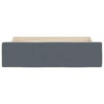 vidaXL Posteľné zásuvky 2 ks tmavosivé drevo a zamat – Obrázok 4