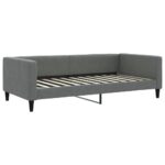 vidaXL Denná posteľ s rozkladacou posteľou tmavosivá 100x200 cm látka – Obrázok 6