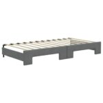 vidaXL Denná posteľ s rozkladacou posteľou tmavosivá 100x200 cm látka – Obrázok 8