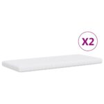 vidaXL Rozkladacia denná posteľ s matracmi krémová 100x200 cm látka – Obrázok 6