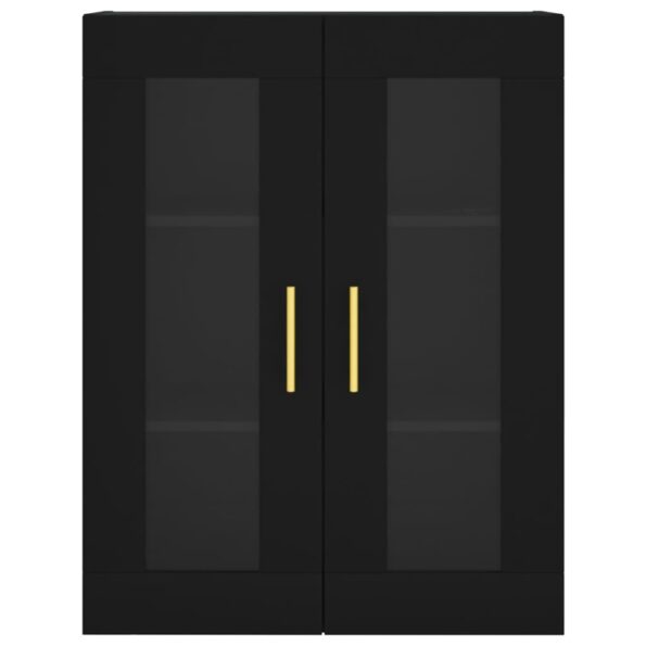 vidaXL Nástenné skrinky 2 ks čierne kompozitné drevo – Obrázok 6