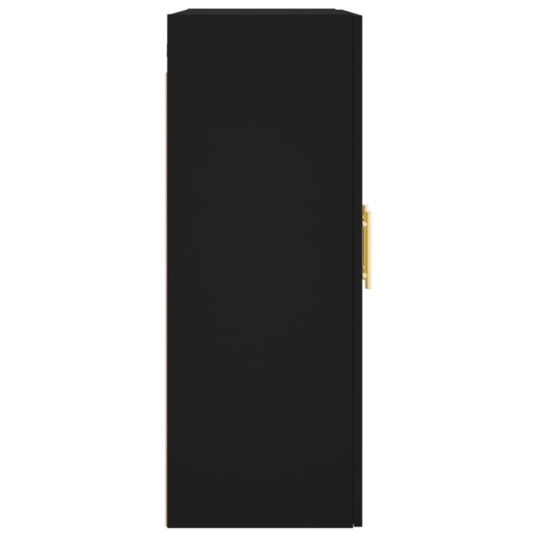 vidaXL Nástenné skrinky 2 ks čierne kompozitné drevo – Obrázok 7