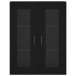 vidaXL Nástenné skrinky 2 ks čierne kompozitné drevo – Obrázok 6