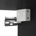 vidaXL Nástenné skrinky 2 ks čierne kompozitné drevo – Obrázok 10