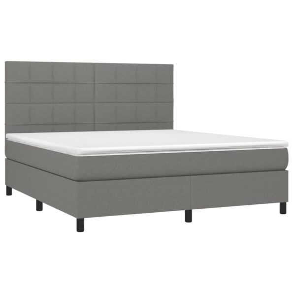 VXL8720845504502_g_en_hd_1.jpg vidaXL Boxspring posteľ s matracom tmavosivá 160x200 cm látka – Obrázok 3