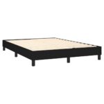 vidaXL Posteľný rám boxspring s matracom čierny 140x200 cm látka – Obrázok 4