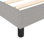 vidaXL Boxspring posteľ s matracom bledosivá 180x200 cm látka – Obrázok 7