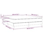 vidaXL Boxspring posteľ s matracom bledosivá 180x200 cm látka – Obrázok 10