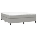 vidaXL Boxspring posteľ s matracom bledosivá 180x200 cm látka – Obrázok 3