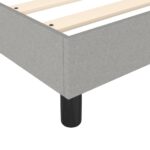 vidaXL Boxspring posteľ s matracom bledosivá 180x200 cm látka – Obrázok 7