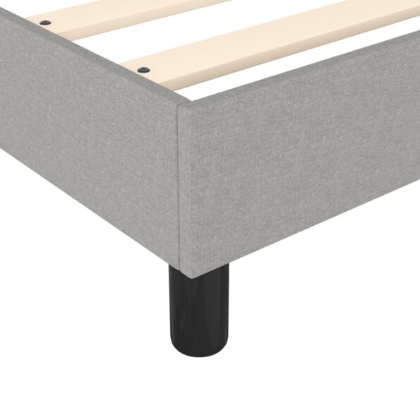 vidaXL Boxspring posteľ s matracom bledosivá 180x200 cm látka – Obrázok 7