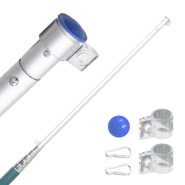 vidaXL Talianska vlajka a tyč 5,55 m hliník – Obrázok 3