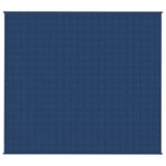 vidaXL Záťažová prikrývka modrá 200x225 cm 13 kg látka – Obrázok 2