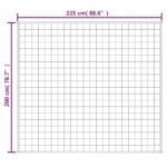 vidaXL Záťažová prikrývka modrá 200x225 cm 13 kg látka – Obrázok 6