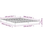 vidaXL Rám postele 135x190 cm dvojlôžko masívna borovica – Obrázok 8