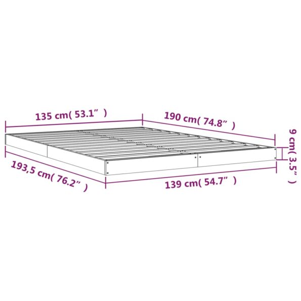 VXL8720845639945_g_en_hd_6.jpg vidaXL Rám postele 135x190 cm dvojlôžko masívna borovica – Obrázok 8