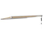 VidaXL Zaťahovacia markíza žltá a biela 4,5x3 m látka a hliník – Obrázok 5