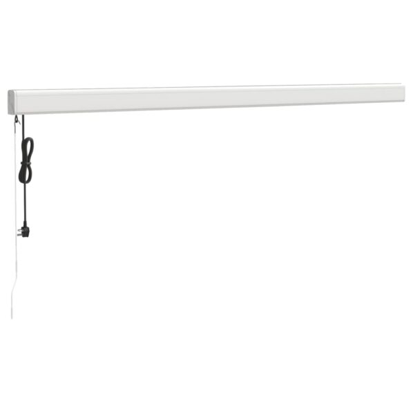 VidaXL Zaťahovacia markíza žltá a biela 4,5x3 m látka a hliník – Obrázok 6