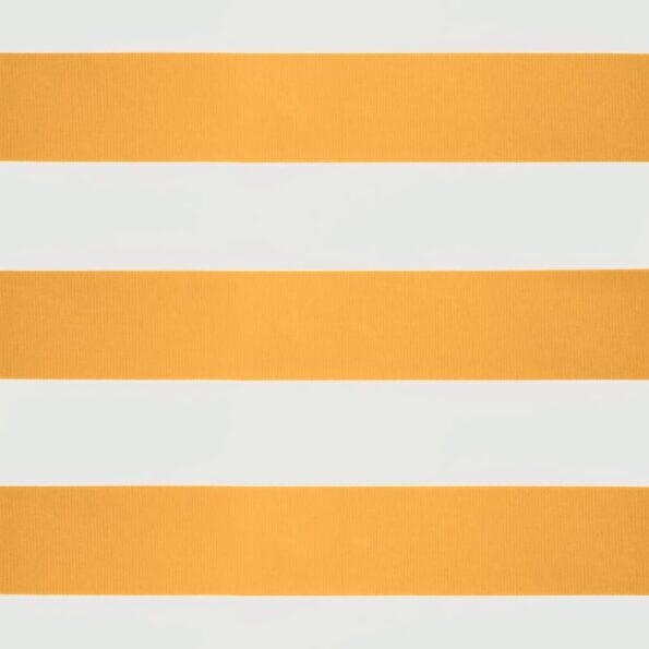 VidaXL Zaťahovacia markíza žltá a biela 4,5x3 m látka a hliník – Obrázok 9