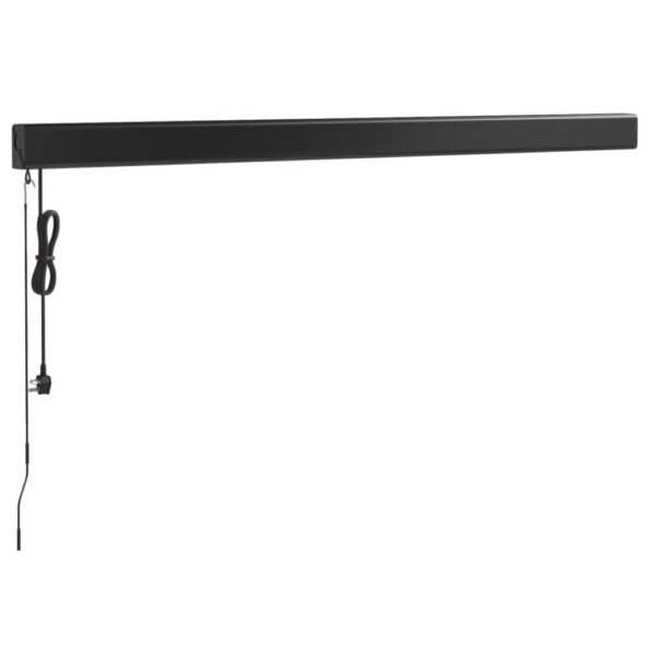 VidaXL Zaťahovacia markíza oranžová a hnedá 3x2,5 m látka a hliník – Obrázok 6