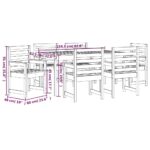 vidaXL 7-dielna záhradná jedálenská súprava biela borovicový masív – Obrázok 9