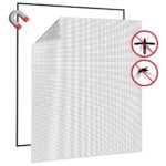 vidaXL Magnetická okenná sieťka proti hmyzu biela 120x140 cm – Obrázok 4