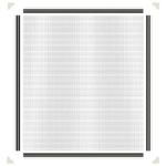 vidaXL Magnetická okenná sieťka proti hmyzu biela 120x140 cm – Obrázok 6