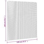 vidaXL Magnetická okenná sieťka proti hmyzu biela 120x140 cm – Obrázok 8