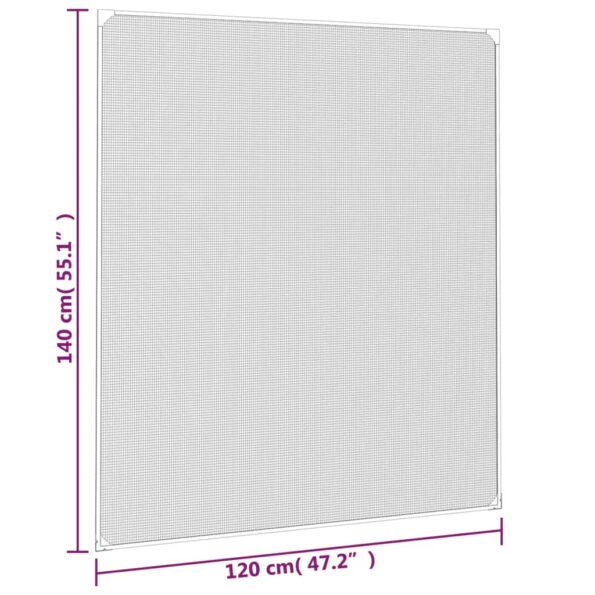 vidaXL Magnetická okenná sieťka proti hmyzu biela 120x140 cm – Obrázok 8