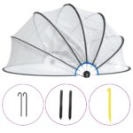 vidaXL Bazénová kupola okrúhla 467x234 cm PVC – Obrázok 2