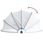 vidaXL Bazénová kupola okrúhla 467x234 cm PVC – Obrázok 6