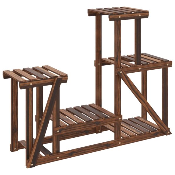 vidaXL Stojan na kvetiny 90x25x73,5 cm masívna jedľa – Obrázok 2