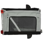 vidaXL Cyklovozík pre zvieratá, sivo čierny, oxfordská látka, železo – Obrázok 10