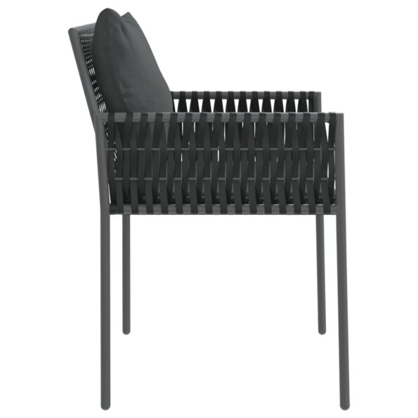 VXL8720845787004_g_en_hd_3.jpg vidaXL Záhradné stoličky s vankúšmi 2 ks čierne 54x61x83 cm polyratan – Obrázok 5