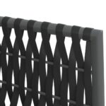 vidaXL Záhradné stoličky s vankúšmi 2 ks čierne 54x61x83 cm polyratan – Obrázok 7